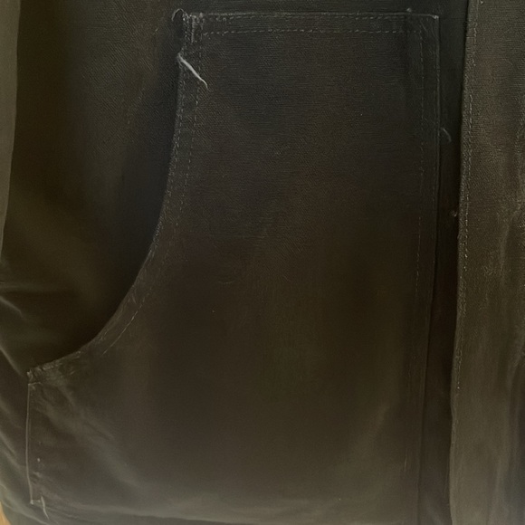 Carhartt 2004 J02 Traditional Duck Arctic Quilt Lined Coat Size 46 Tall In Blk - Picture 6 of 10